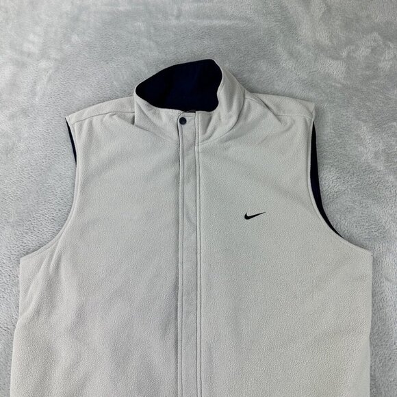 Nike Therma Fit Blue / White Reversible Vest Men’s Size XL - Picture 12 of 16